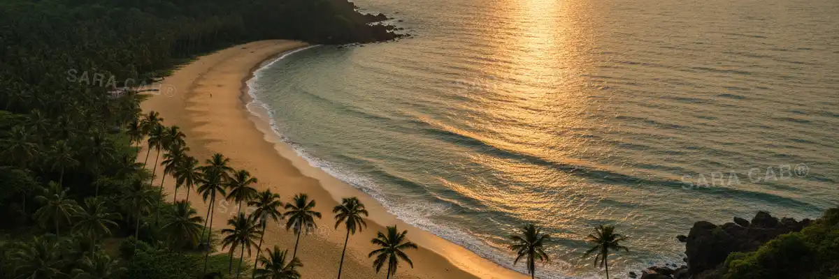Headlands and empty beaches on the Gokarna coast